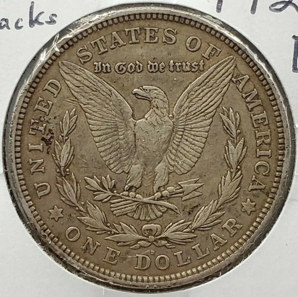 2023 Morgan Silver Dollar die crack error showing raised irregular line across obverse field